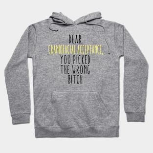 Dear Craniofacial Acceptance You Picked The Wrong Bitch Hoodie